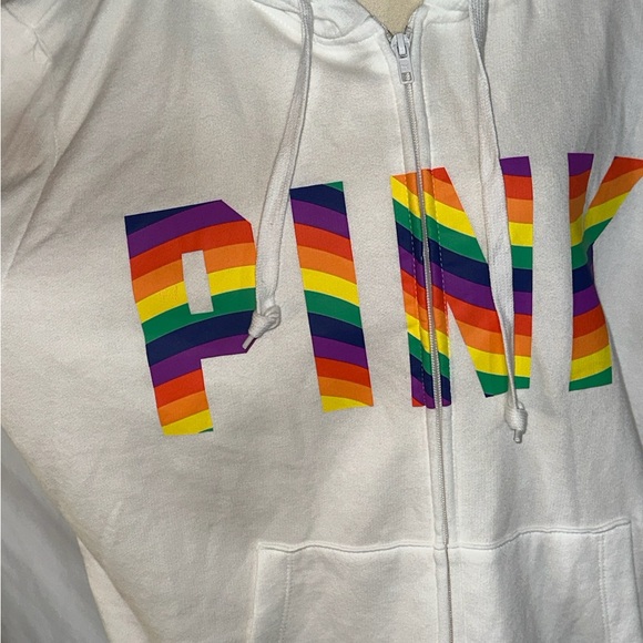 Pink • Zip Up Hoodie • Rainbow - Picture 3 of 6